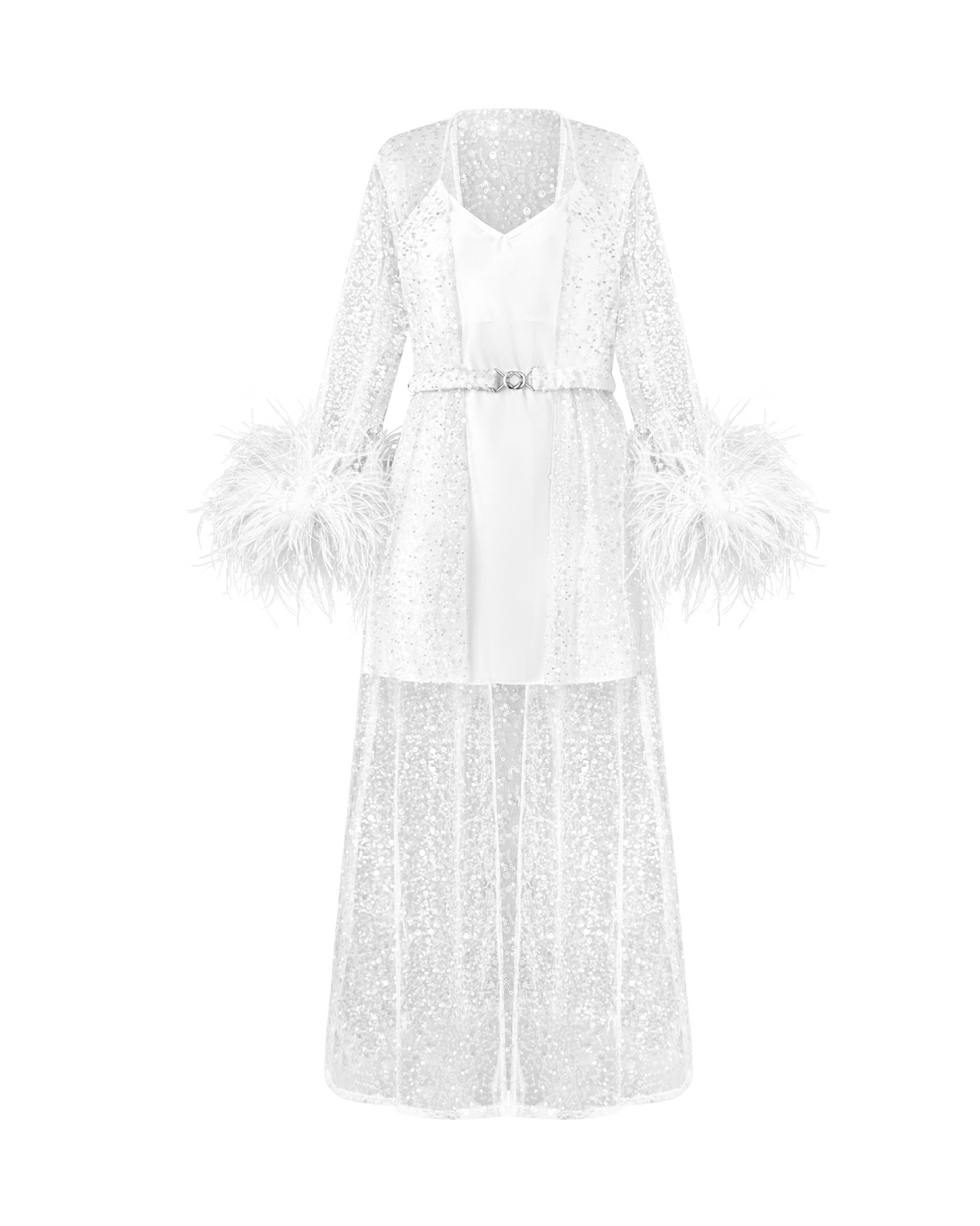 Bridal Sparkling Kimono, 1 pc