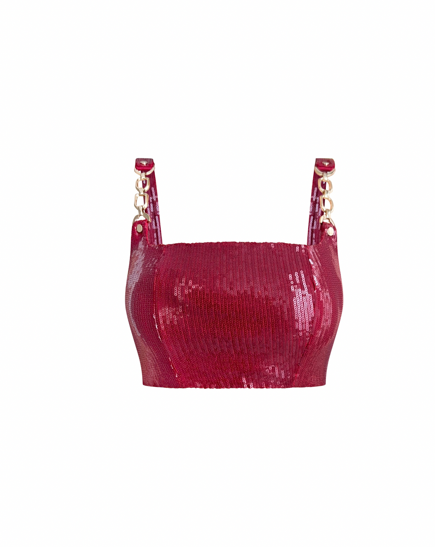 Sequin Top & Long Skirt set, Burgundy