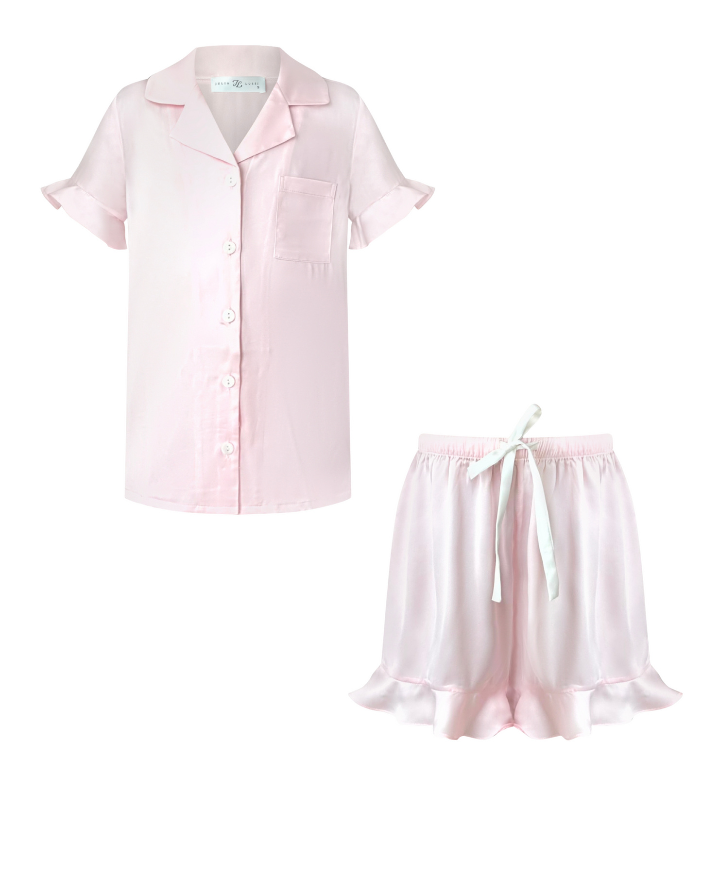 Mini Pink Marshmallow Pajama Set, for Girl