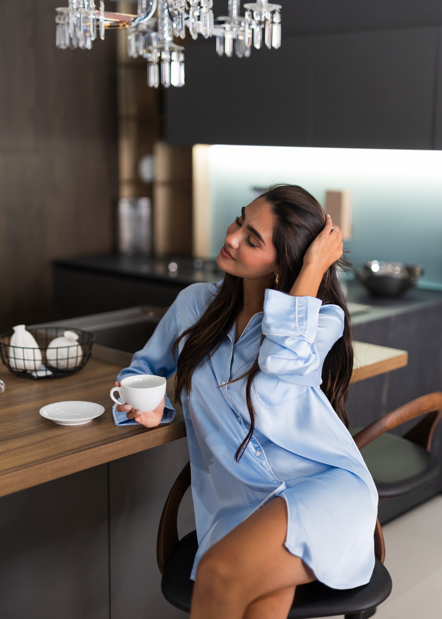 Shirt Dress Sophia, Baby Blue