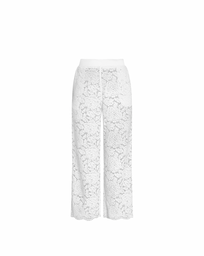 Lace pants set, 2 pc, White