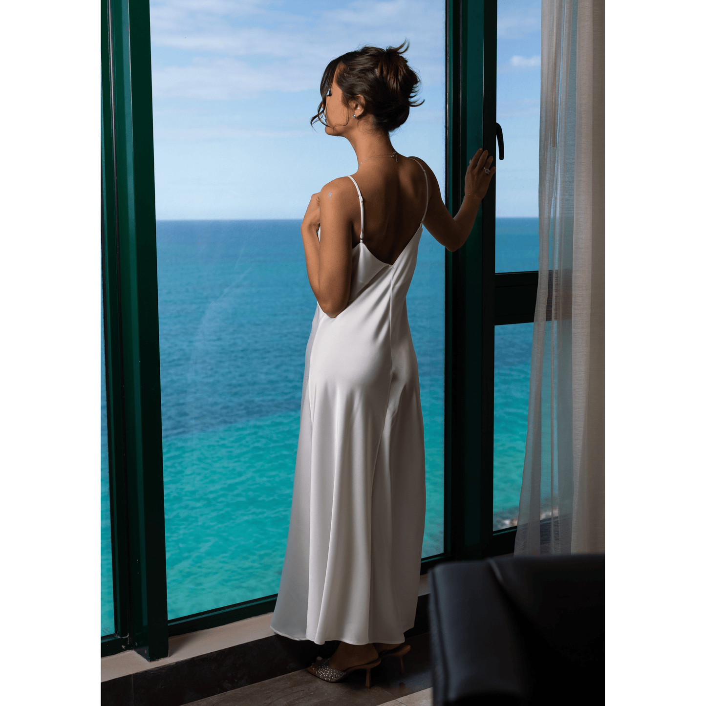 Slip-On Dress Afrodita, White 