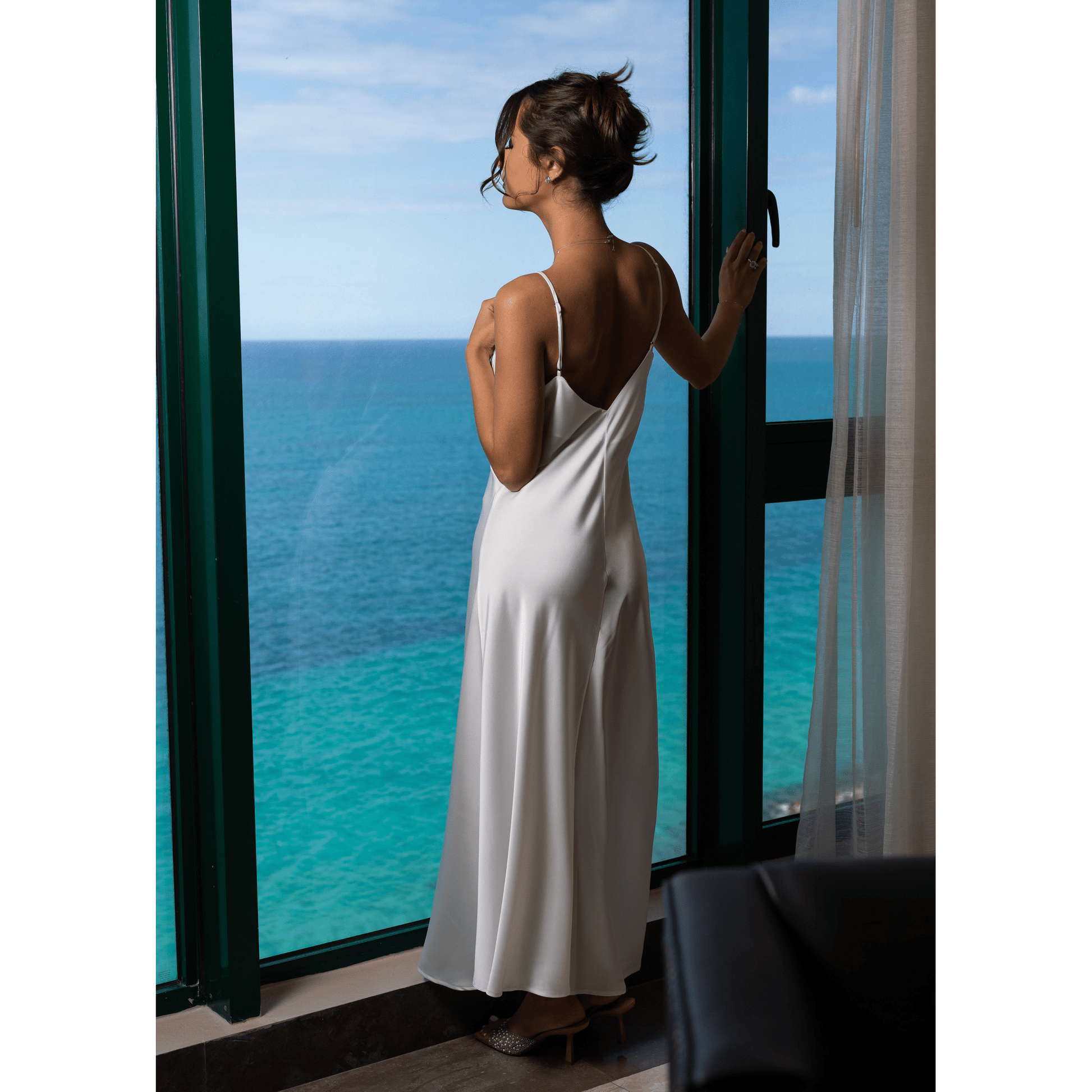 Slip-On Dress Afrodita, White 