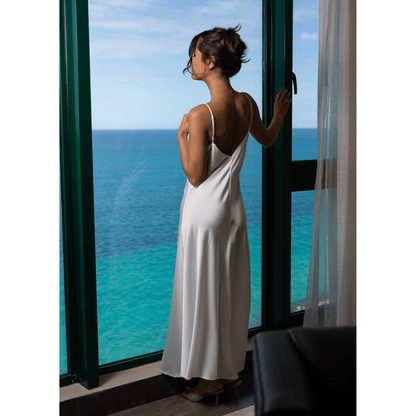 Slip-On Dress Afrodita, White 