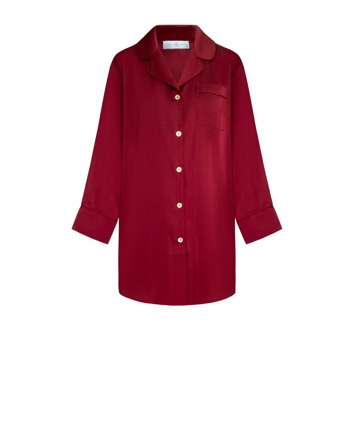 Burgundy Shirt Dress