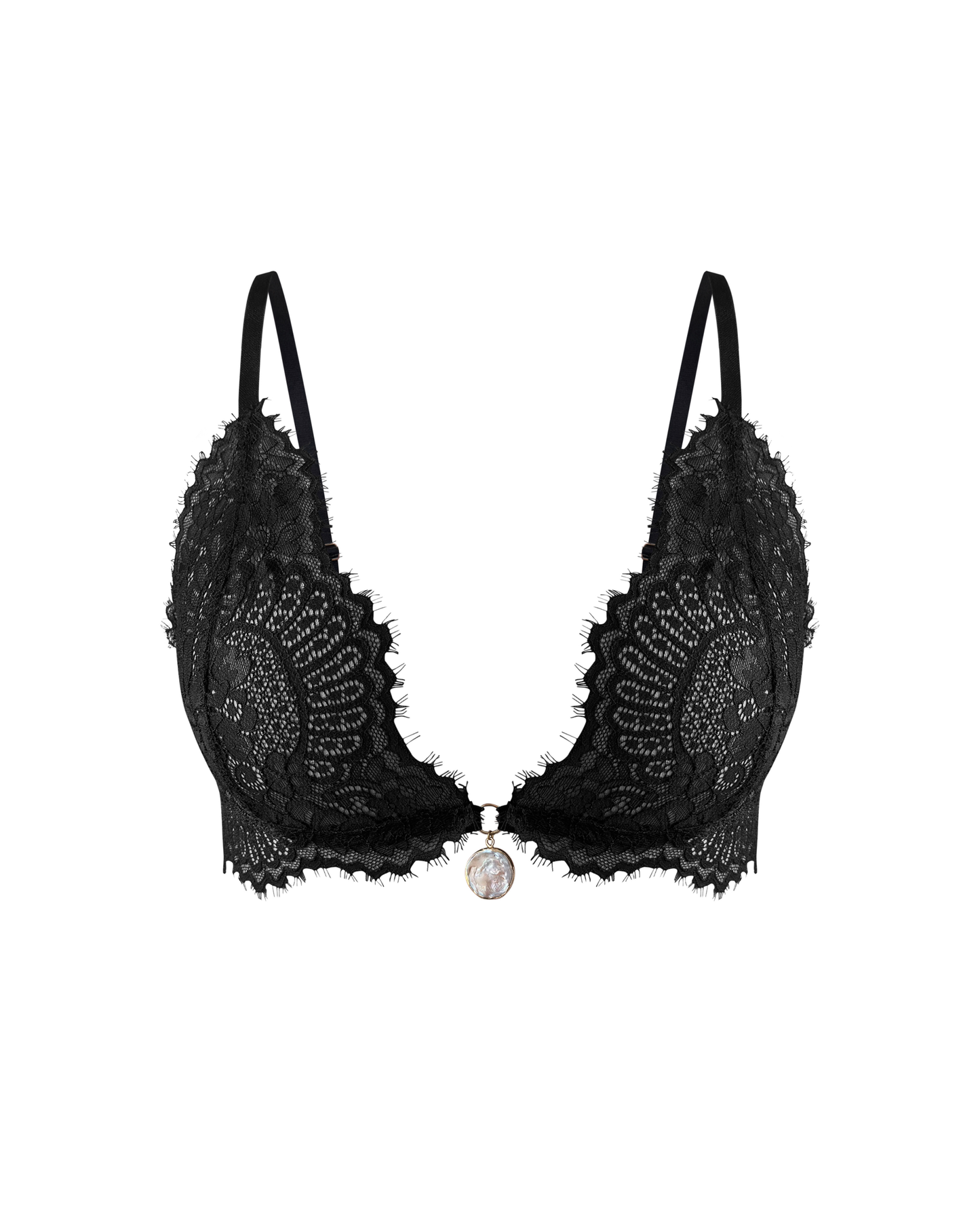 Lace Bralette "Perle de Nuit"