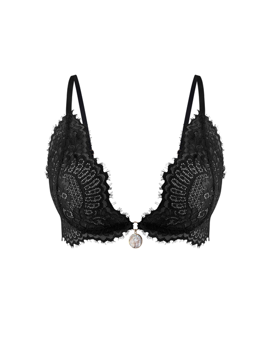 Lace Bralette "Perle de Nuit"