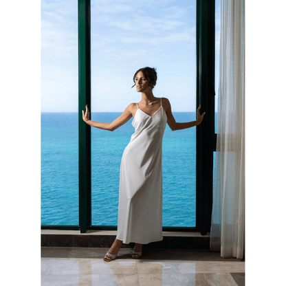 Slip-On Dress Afrodita, White 