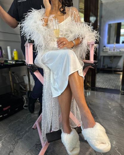 Bridal Sparkling Kimono, 1 pc