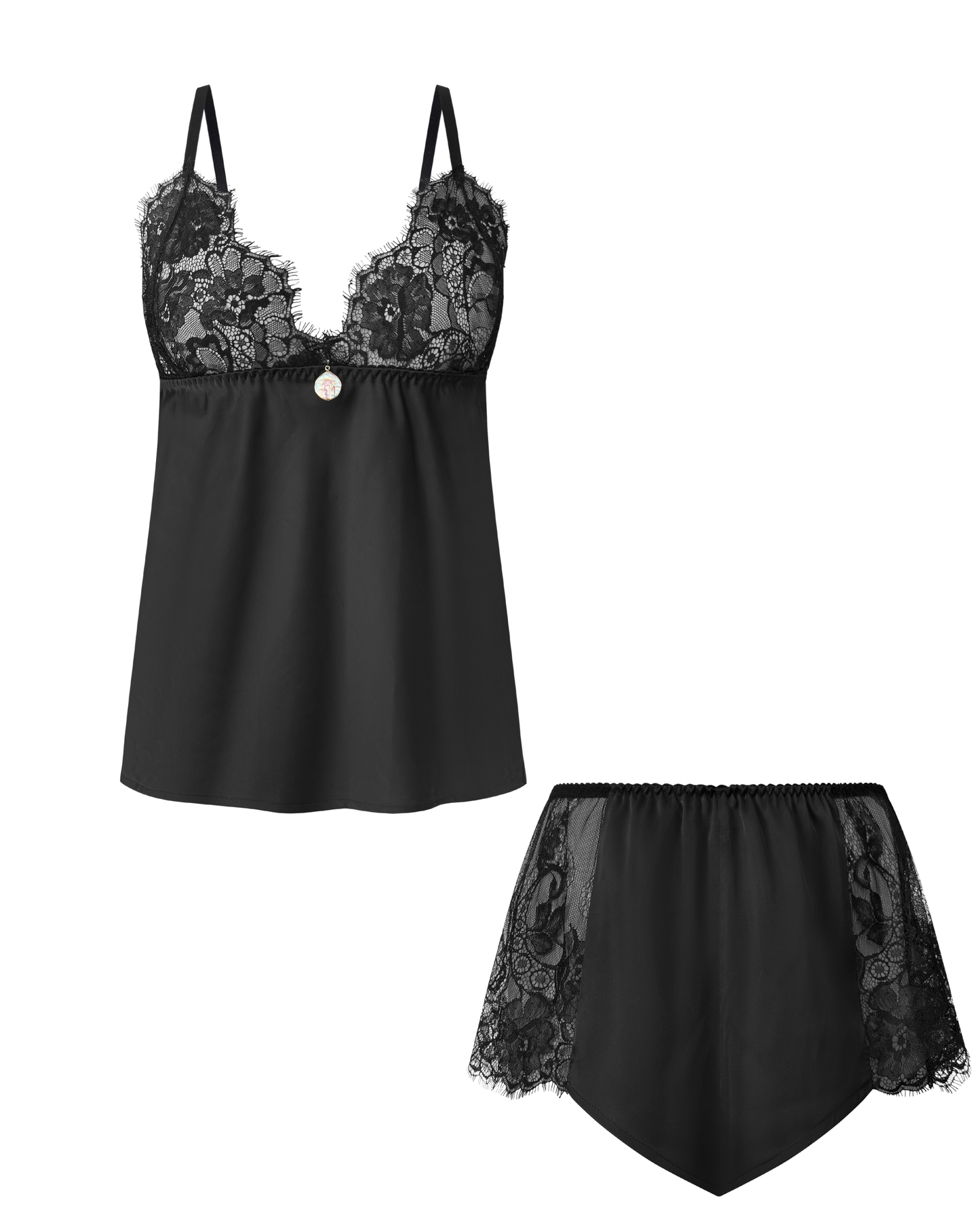 Lace Pajama Set "Lune de Soie"