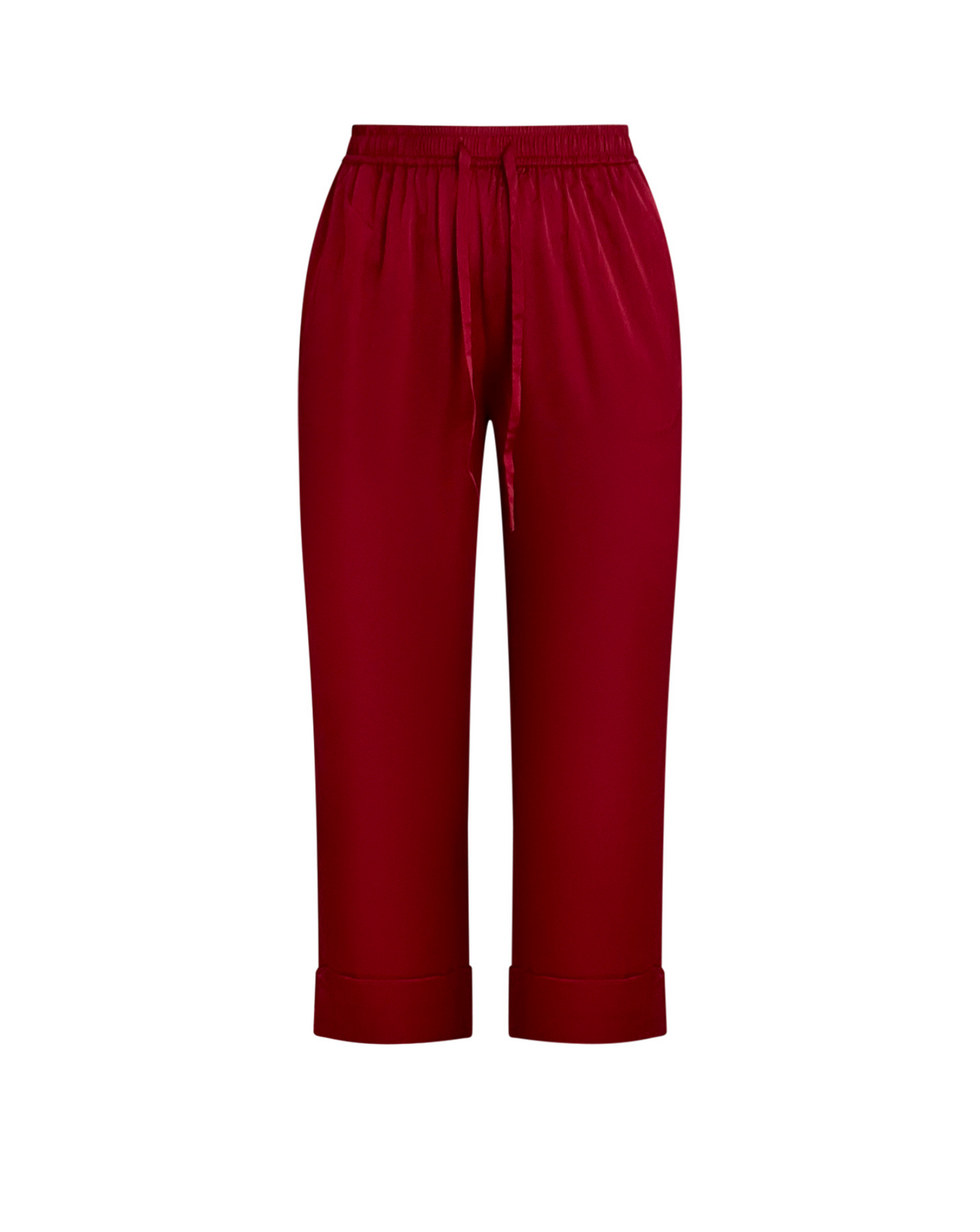 Burgundy Shirt Pants Set