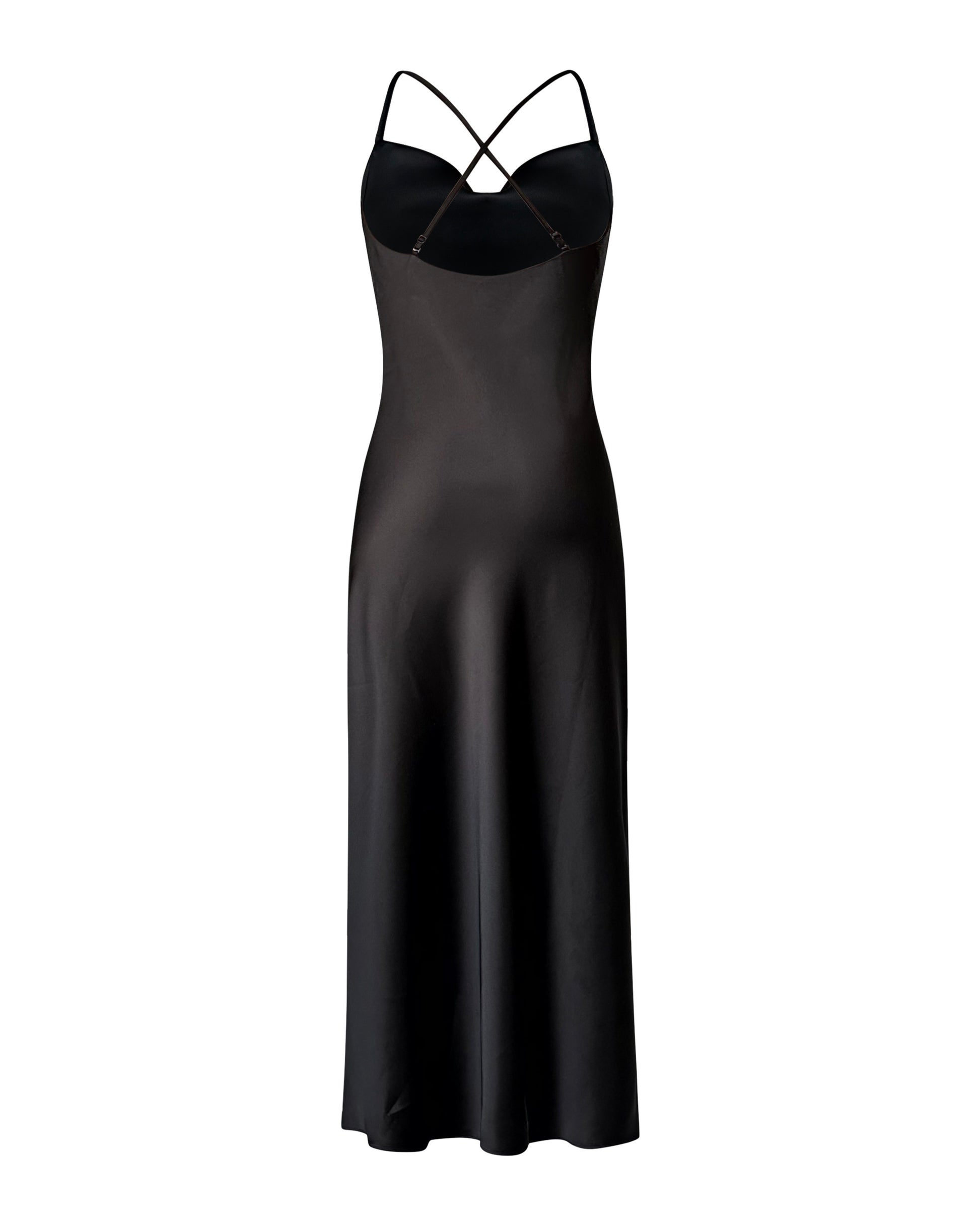 Cowl Neck Slip On Dress, Black JULIA LUSSI Cowl Neck Slip On Dress, Black JULIA LUSSI