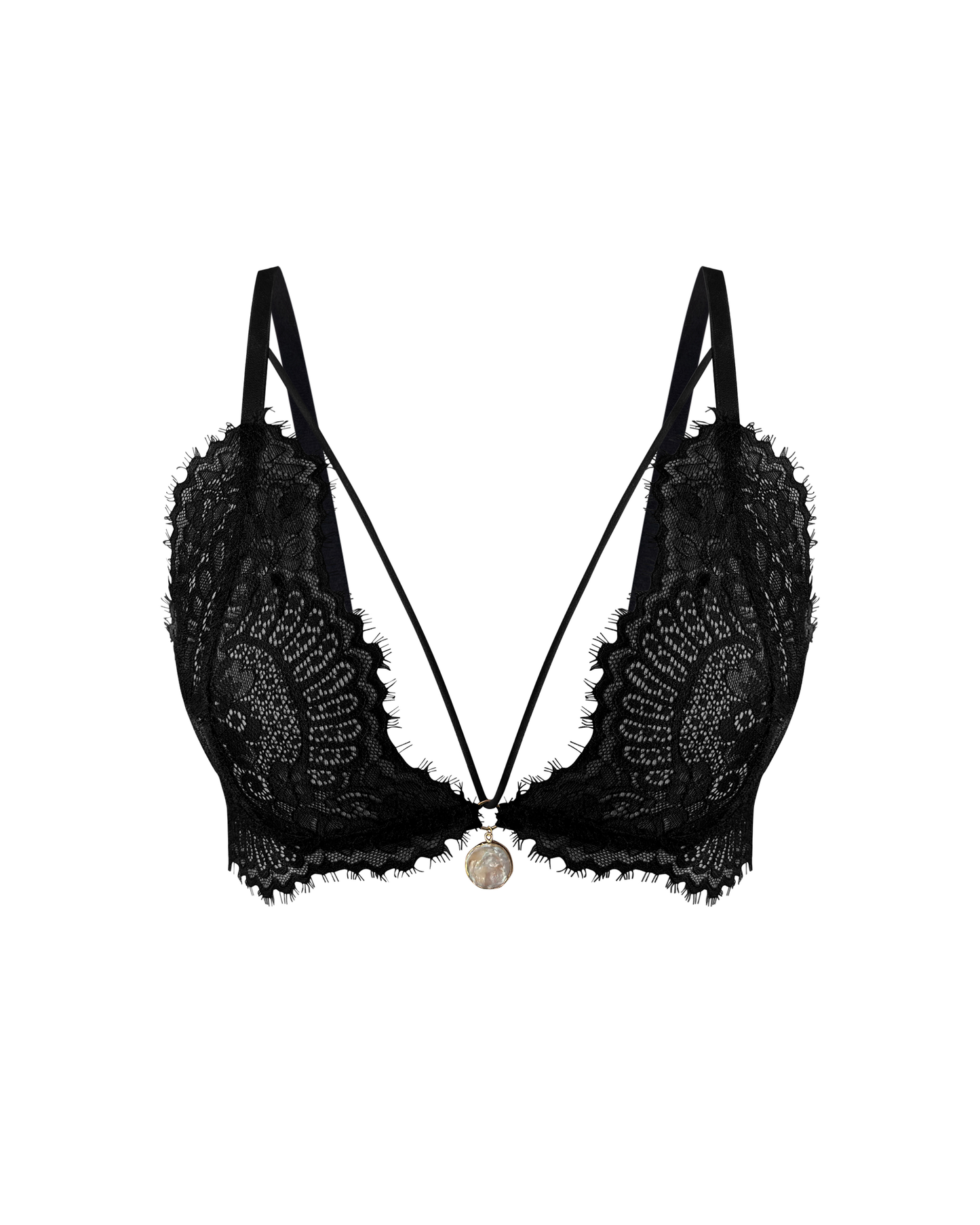 Lace Bralette "Perle de Nuit"
