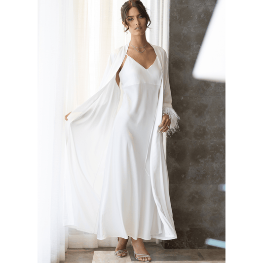 Slip-On Dress Afrodita, White 