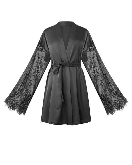 Silky Lace Short Kimono "Étoile"