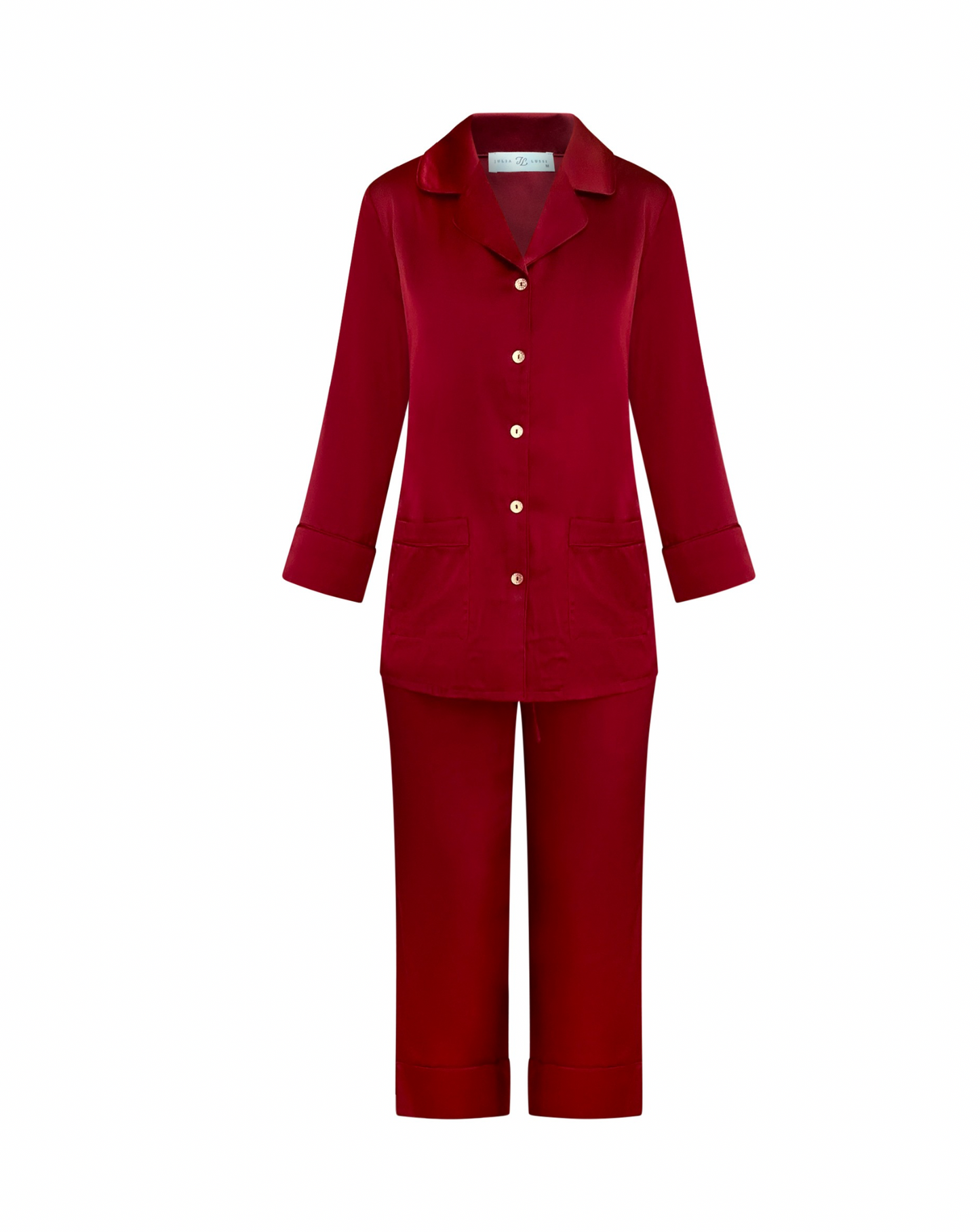Burgundy Shirt Pants Set