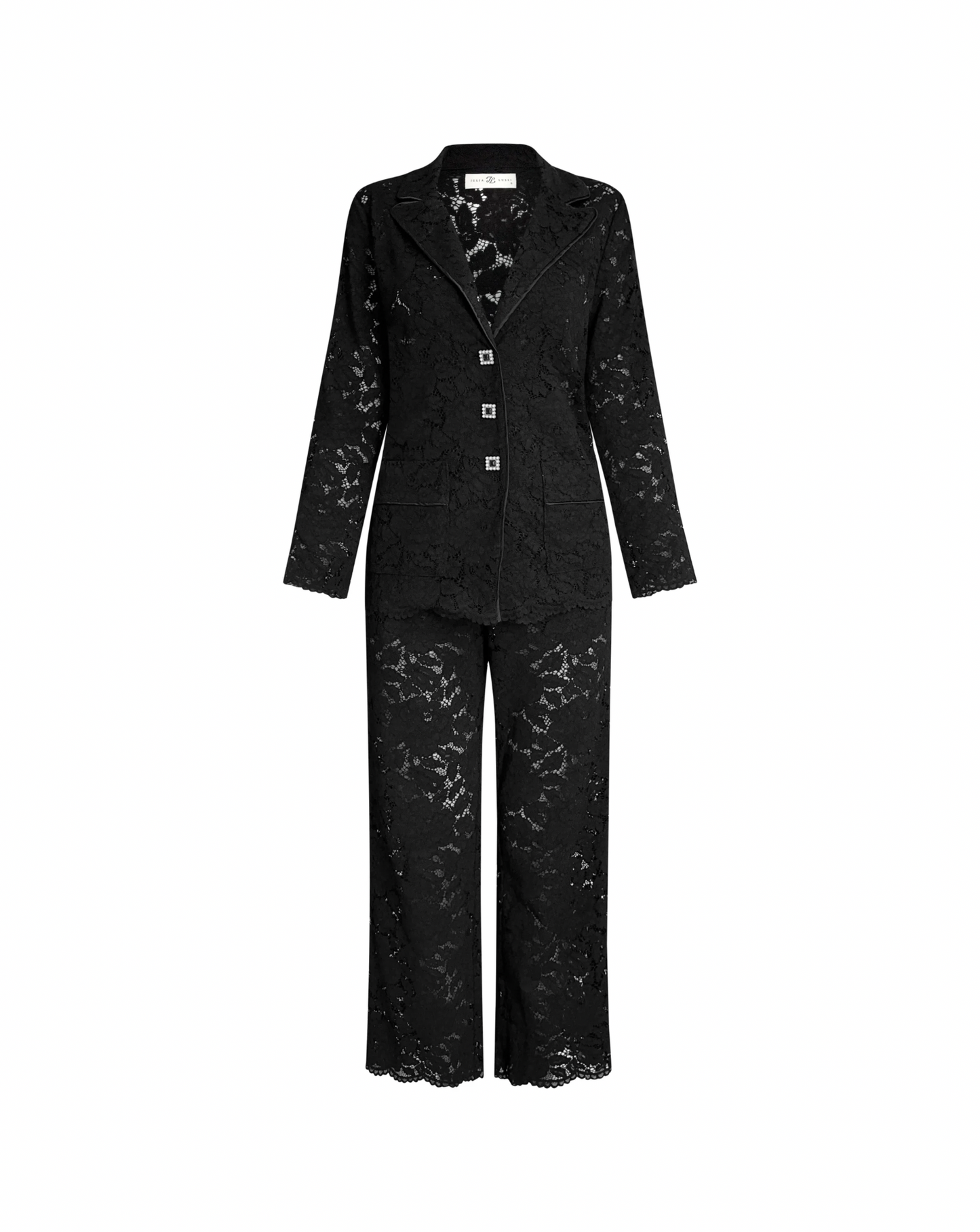 Lace pants set, 2 pc, Black – JULIA LUSSI