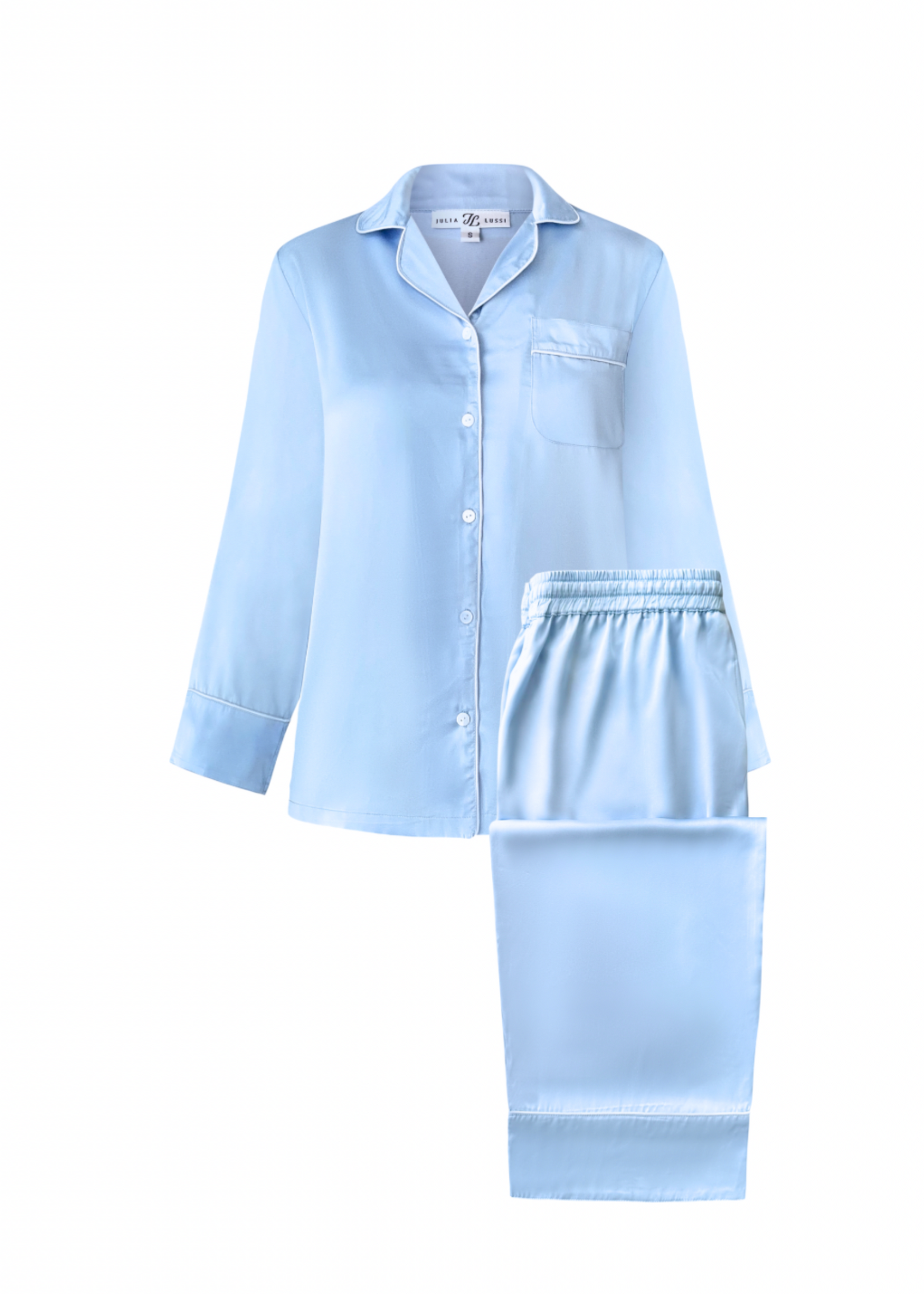 Pajama Set with Pants Sophia, Light Blue 