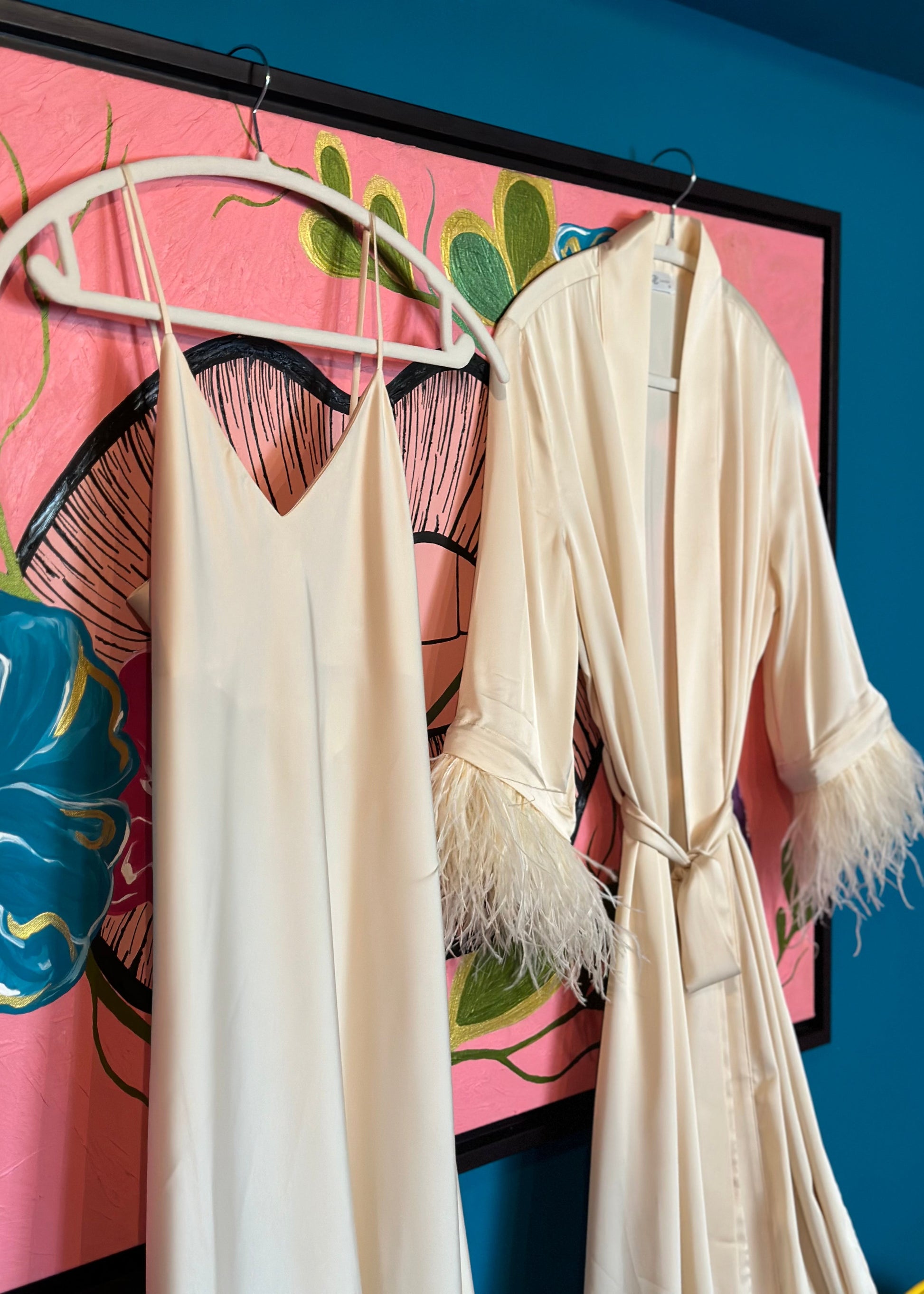 Long Kimono & Slip On Dress Set Afrodita, 2 pc 